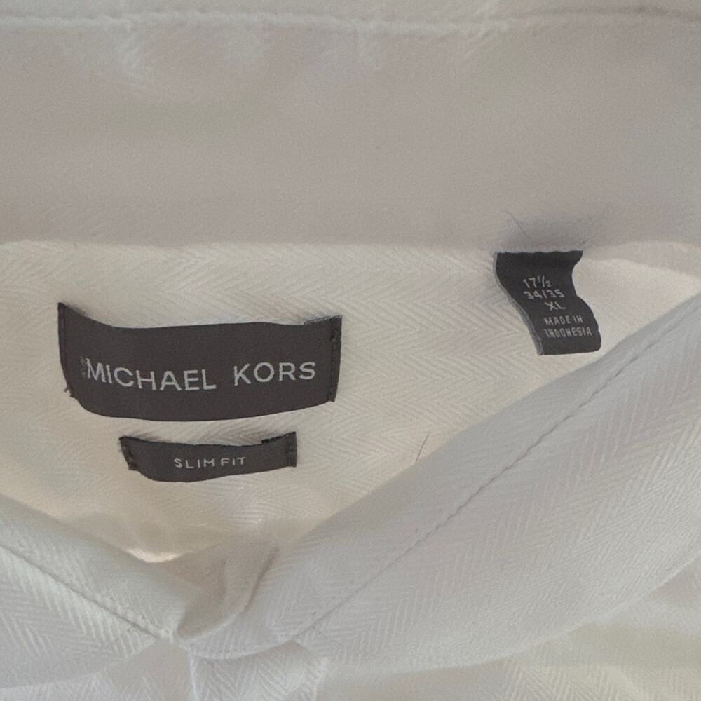Michael Kors Preppy Basic White Slim Fit Button D… - image 3
